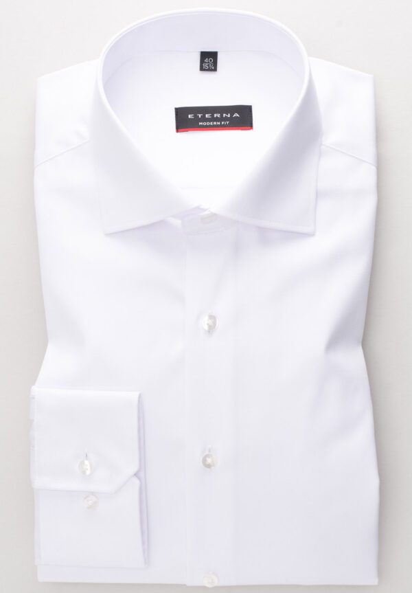 ETERNA - Hvit skjorte modern fit