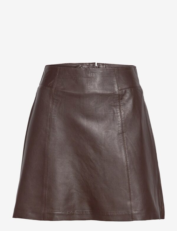 SELECTED FEMME - Slfnew ibi Mw Leather Skirt