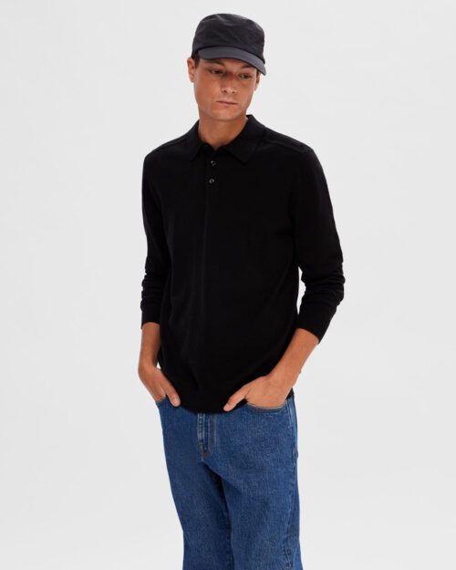 Slhberg Ls Knit Polo