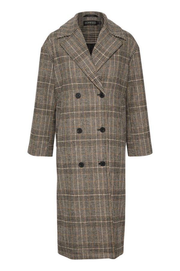 SOAKED IN LUXURY - Chicka Checked Coat