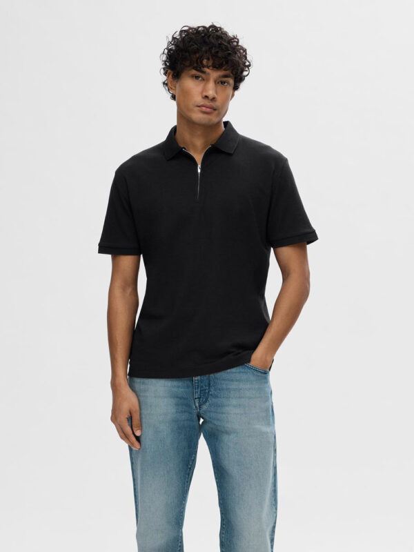 SELECTED HOMME - Fave Zip Ss Polo