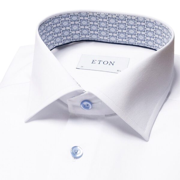 ETON of Sweden - White Geometric Print Contemp Fit