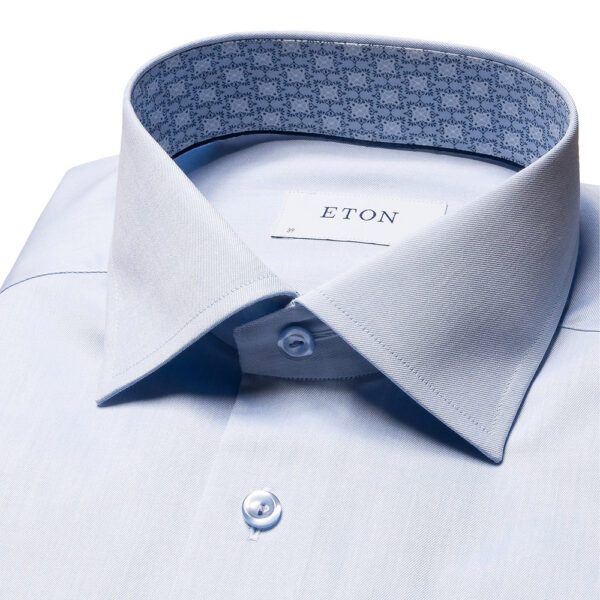 ETON of Sweden - Light Blue Geom Print Contemp Fit