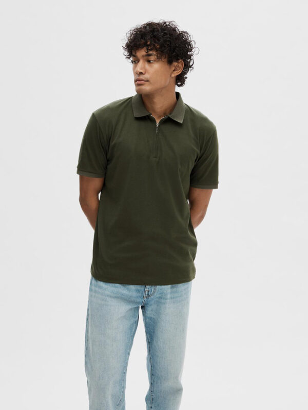 SELECTED HOMME - Fave Zip ss Polo