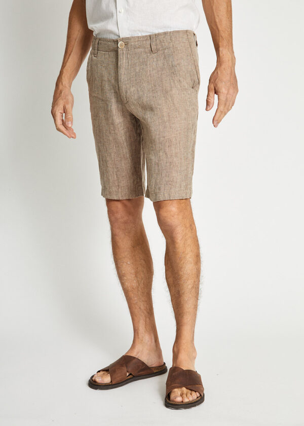 Bruun & Stengade - Abel Regular Fit Linen Shorts