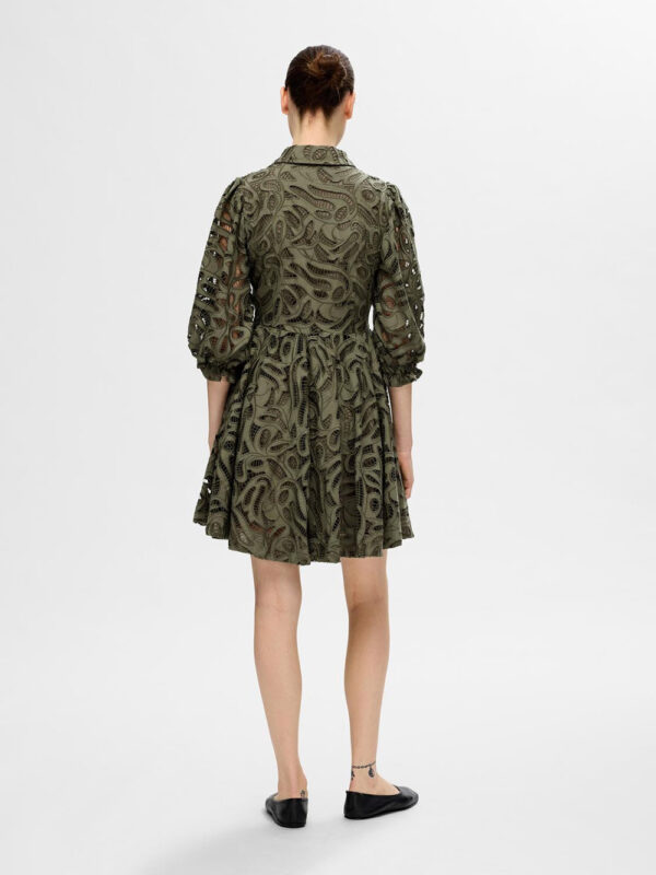 SELECTED FEMME - Allia 3/4 Short Shirt Broderi Dress