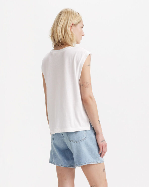 LEVI´S - Boxy Tank White + Slub