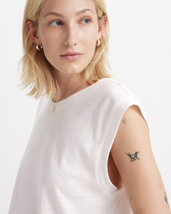 LEVI´S - Boxy Tank White + Slub