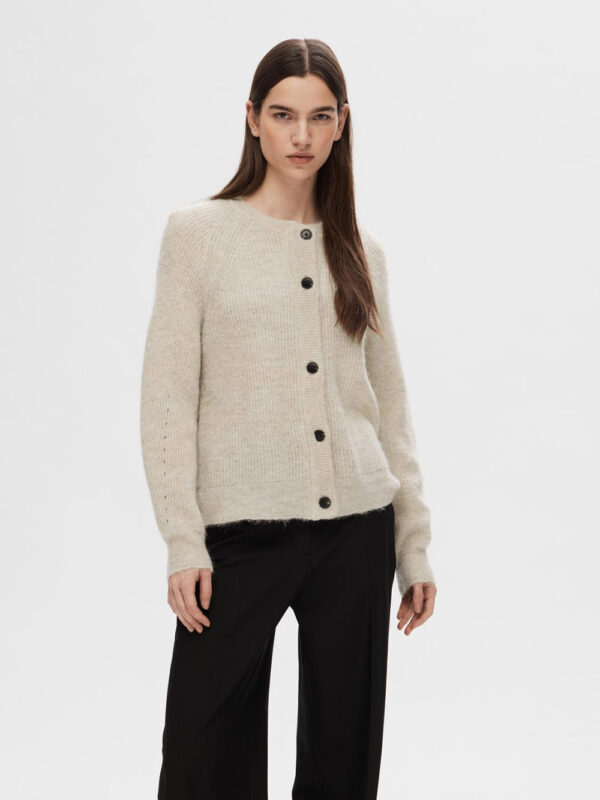 SELECTED FEMME - Lulu Ls Knit Short Cardigan