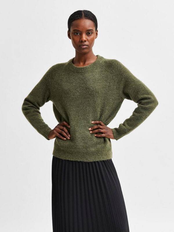 SELECTED FEMME - Lulu LS Knit O-Neck