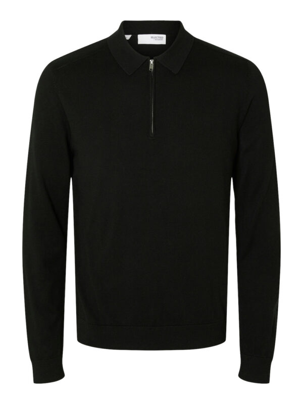 SELECTED HOMME - Berg LS Half Zip Polo