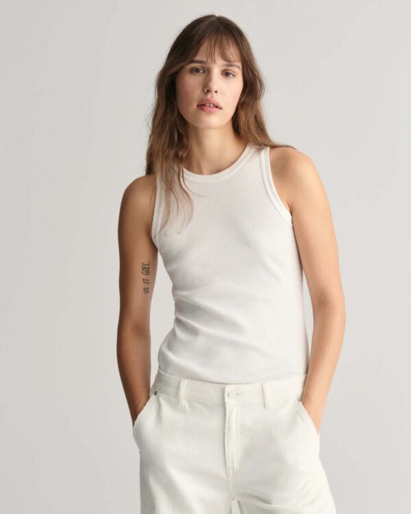 GANT - High Neck Rib Tank Top