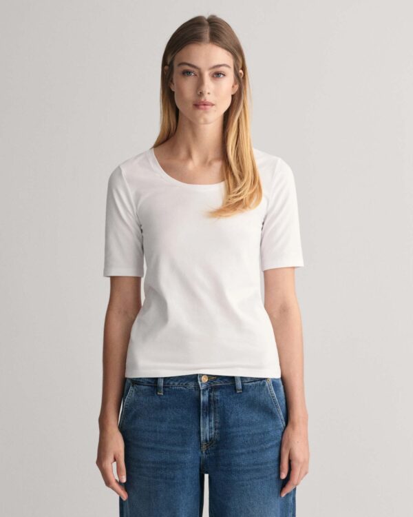 GANT - Slim Ss Scoop Neck