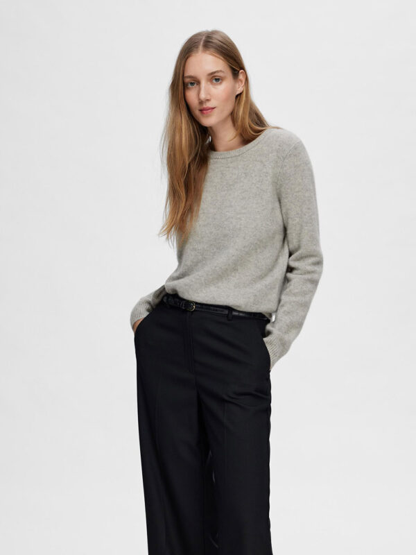 SELECTED FEMME - SLF Manila LS Knit Cashmere O-Neck