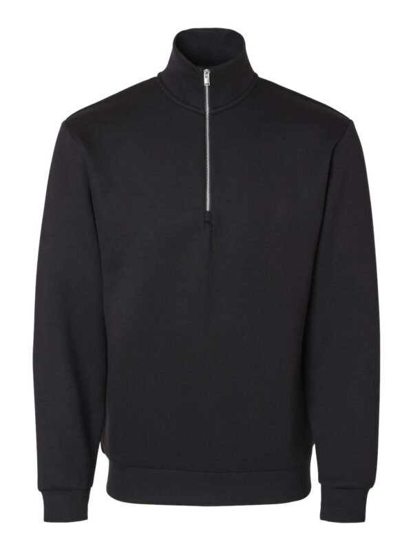 SELECTED HOMME - Emanuel Soft Zip High Neck Sweat - Bilde 4