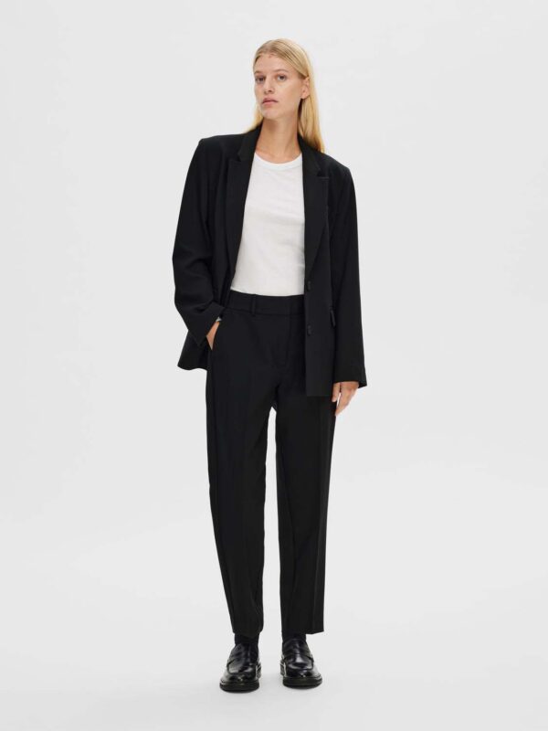 SELECTED FEMME - Rita - Riamw Cropped Pant Black