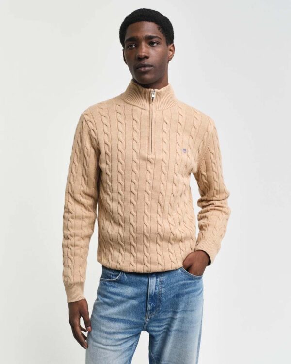 GANT - Cotton Cable Half Zip