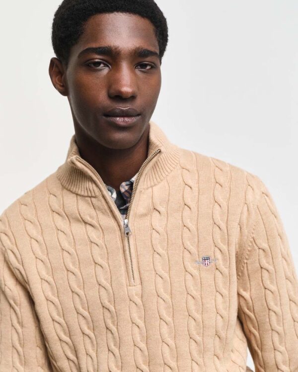 GANT - Cotton Cable Half Zip