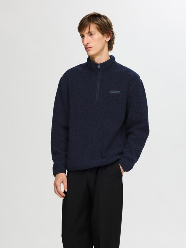 SELECTED HOMME - Storm Fleece High Neck Sweat