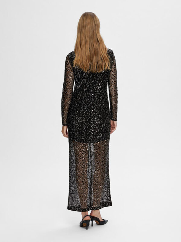 SELECTED FEMME - Noel LS Ankle Sequins Dress - Bilde 3