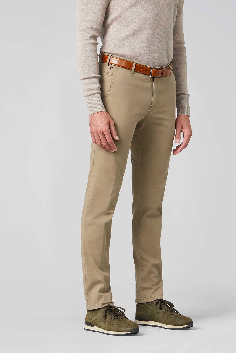 Meyer khaki bomullschinos