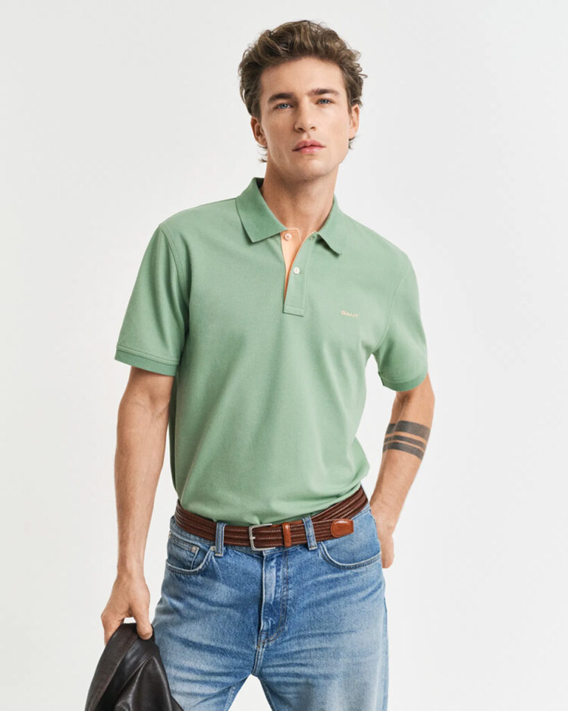 GANT - REG CONTRAST PIQUE SS POLO