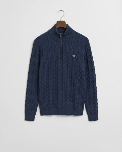 GANT - COTTON CABLE HALF ZIP