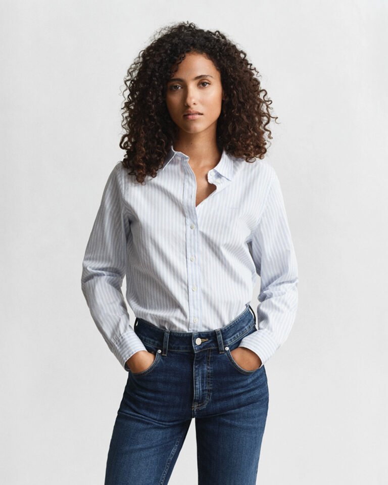 GANT - REG POPLIN STRIPED SHIRT