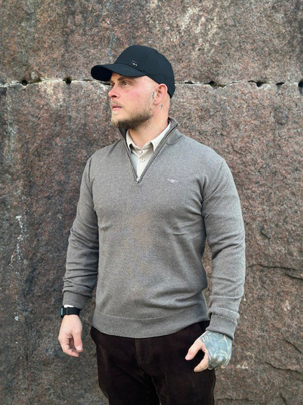 GANT - CTN/WO HALF ZIP