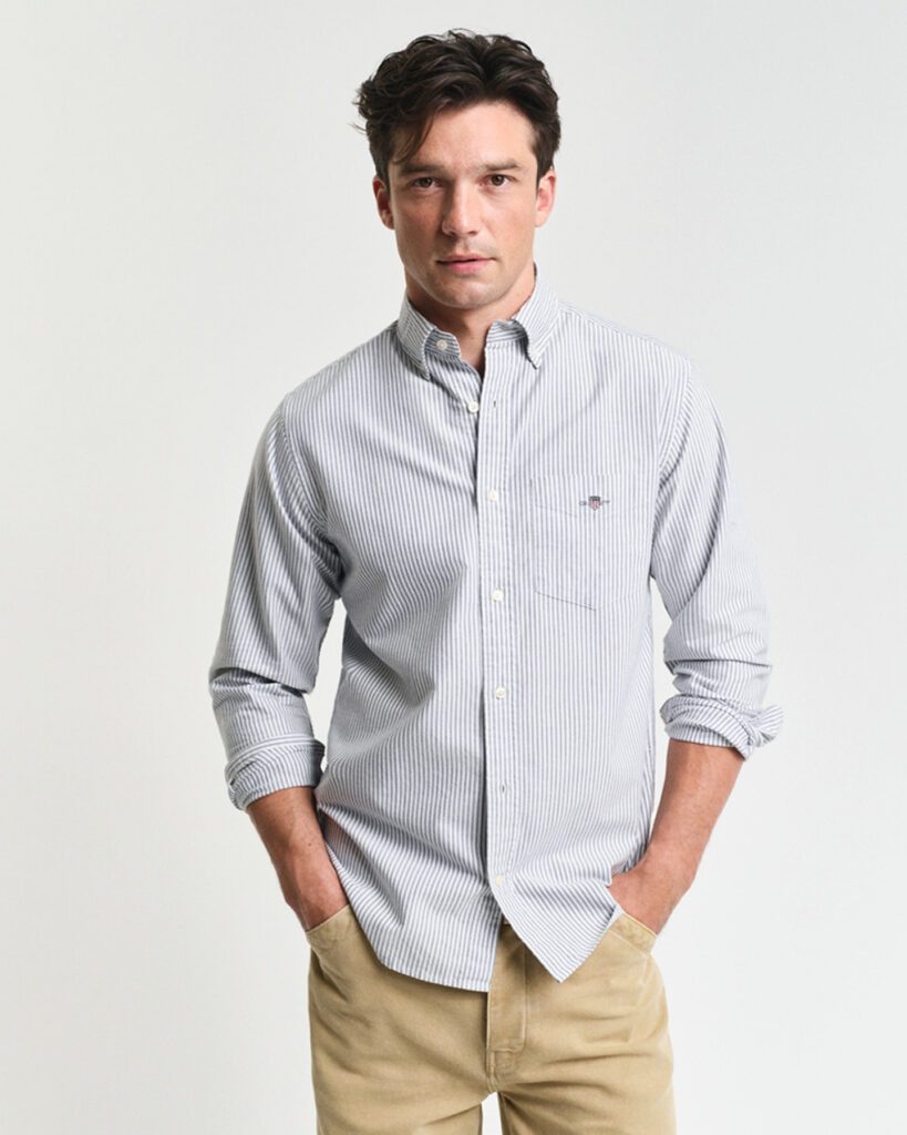 GANT - REG OXFORD BANKER STRIPE SHIRT