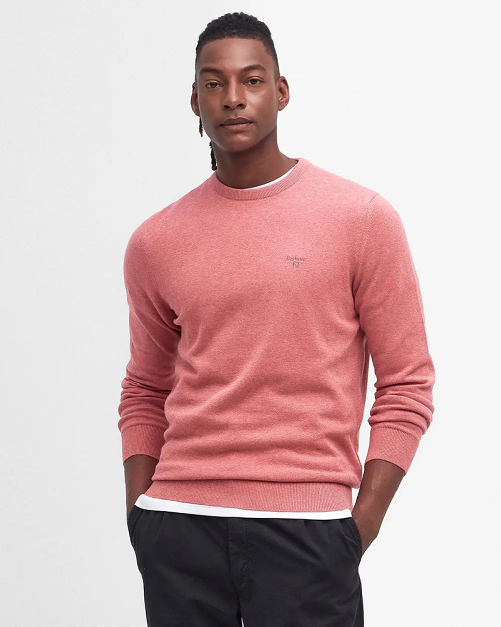 BARBOUR - BARBOUR PIMA COTTON CREW NECK SWEATER
