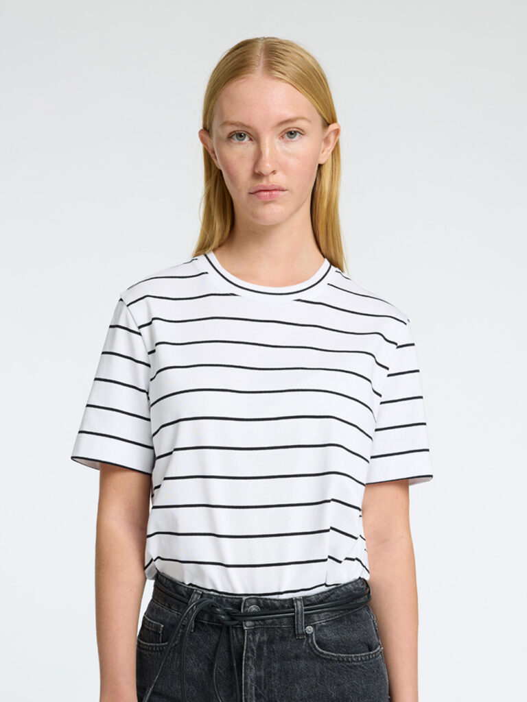 SELECTED FEMME - SLF ESSENTIAL SS STRIPED BOXY TEE