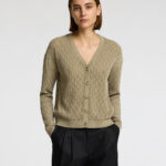 - SLF AGNY LS KNIT STRUCTURE CARDIGAN