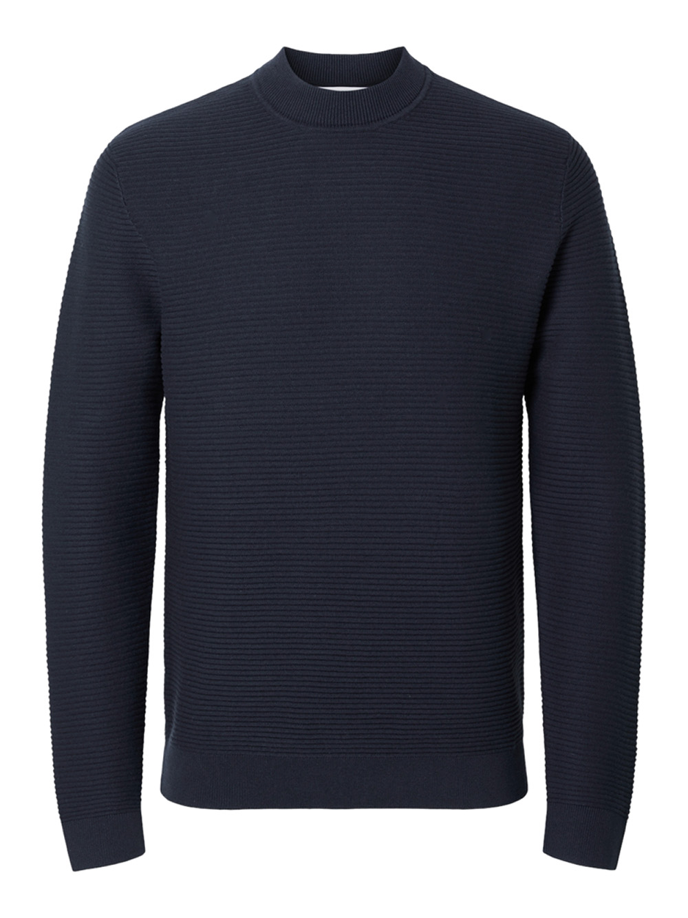 SELECTED HOMME - SLHTION LS KNIT STRUCKTURE MOCK KNIT