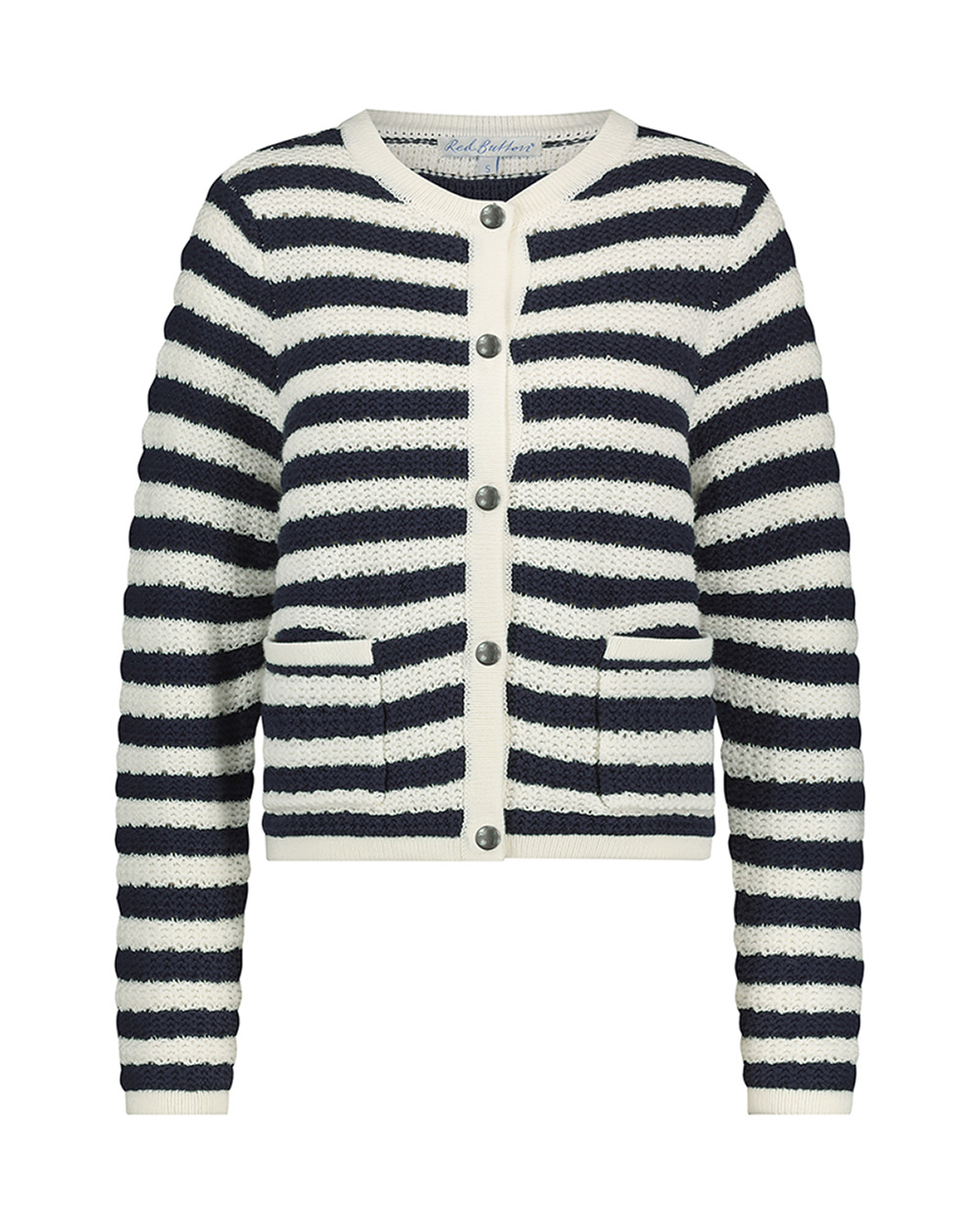 RED BUTTON DANELLE STRIPE CARDIGAN