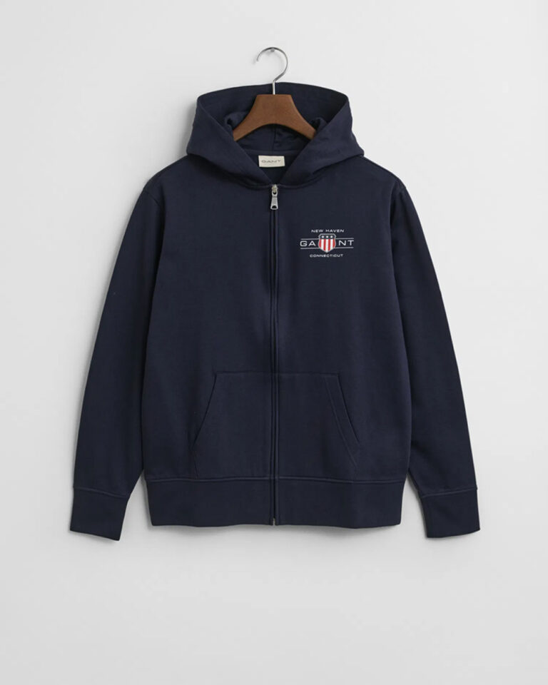 GANT - GRAPHIC FULLZIP HOODIE