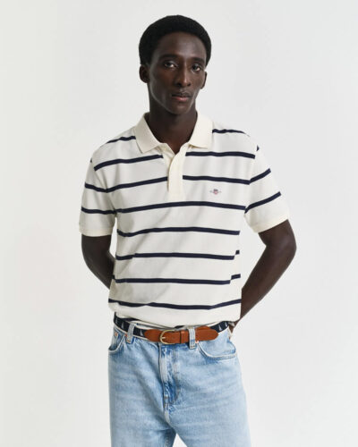 GANT- STRIPED POLO T-SHIRT