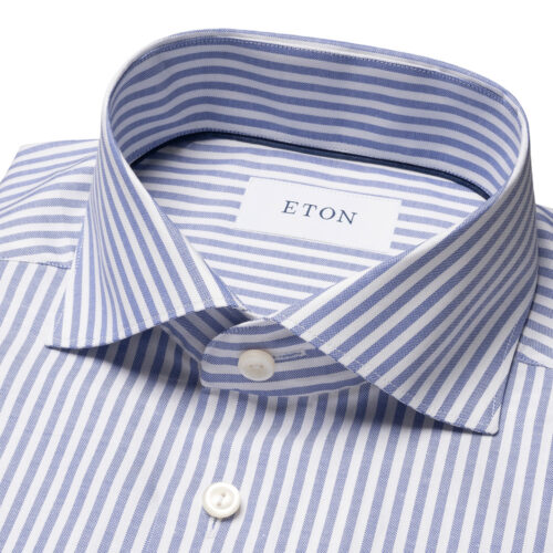 Contemporary stripet oxford skjorte