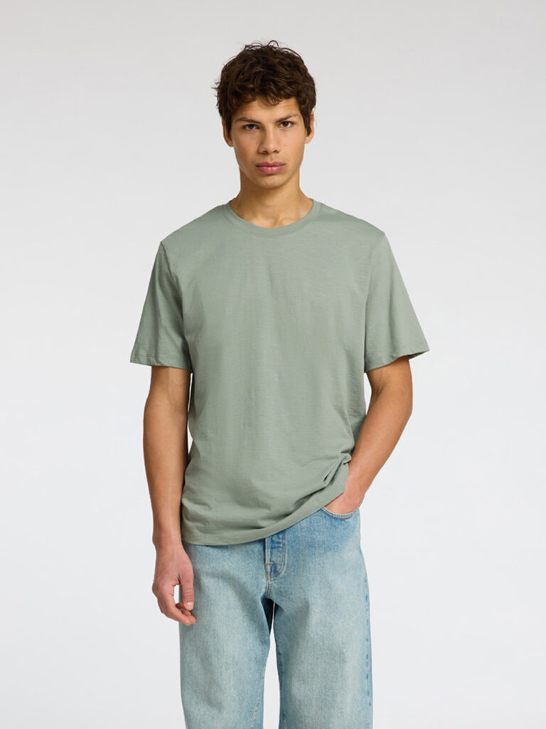 SELECTED HOMME - SLHASPEN SLUB SS O-NECK TEE