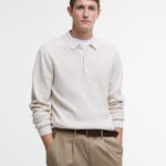 BARBOUR - BARBOUR HOLT WAFFLE KNITTED POLO SHIRT