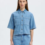 SELECTED FEMME - SLF ANYA 2/4 SHORT DENIM SHIRT