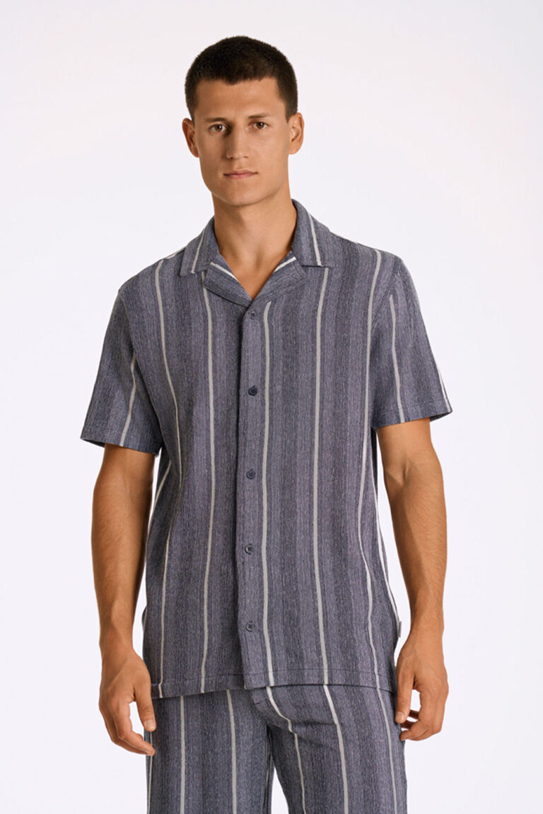 LINDBERGH - KNITTED RESORT COLLAR S/S