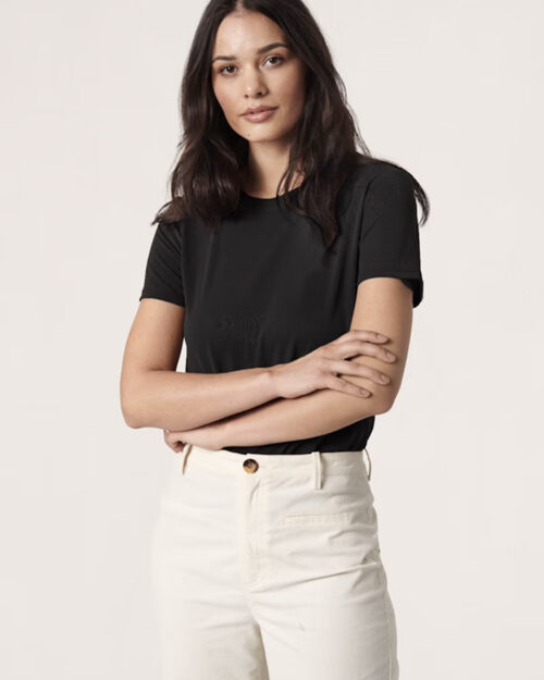 SOAKED IN LUXURY - SLCOLUMBINE CREW-NECK T-SHIRT