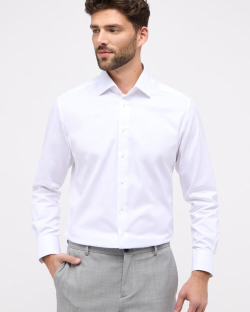 ETERNA - HVIT SKJORTE MODERN FIT