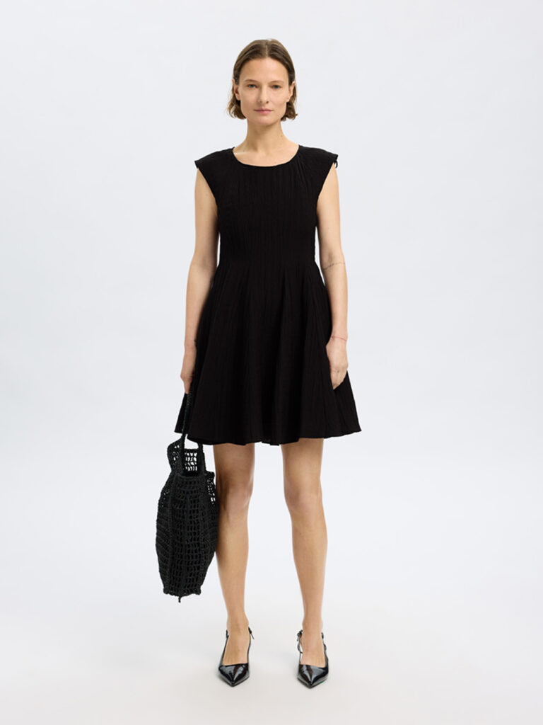 SELECTED FEMME - SLF MADDIE SHORT CAP SLEEVE DRESS