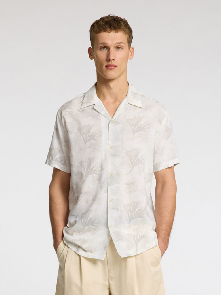 SELECTED HOMME - SLHREG- AIR SHIRT SS MIX