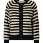SELECTED FEMME - SLF LULU LS KNIT SHORT STRIPE CARDIGAN