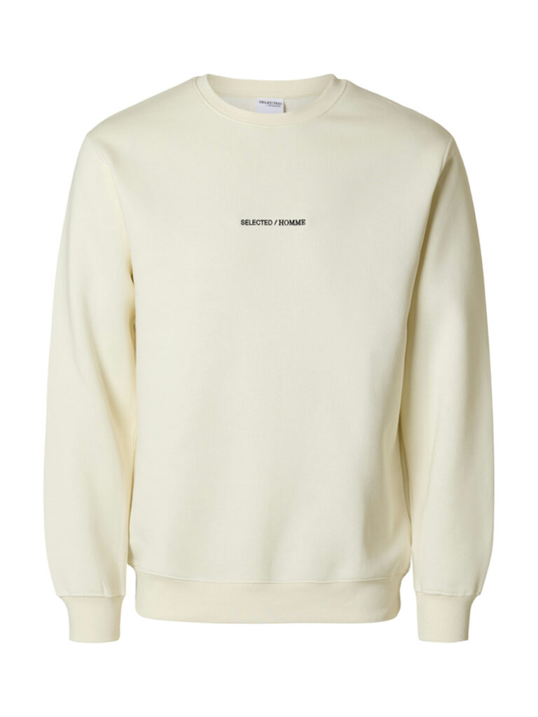 SELECTED HOMME - SLHHANKIE LOGO CREW NECK SWEAT