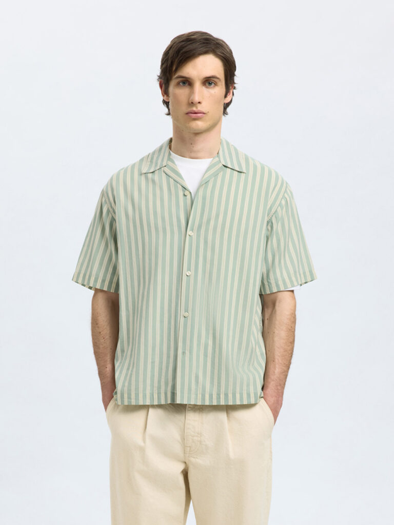 SELECTED HOMME - SLHRLXAIR MIX SS SHIRT