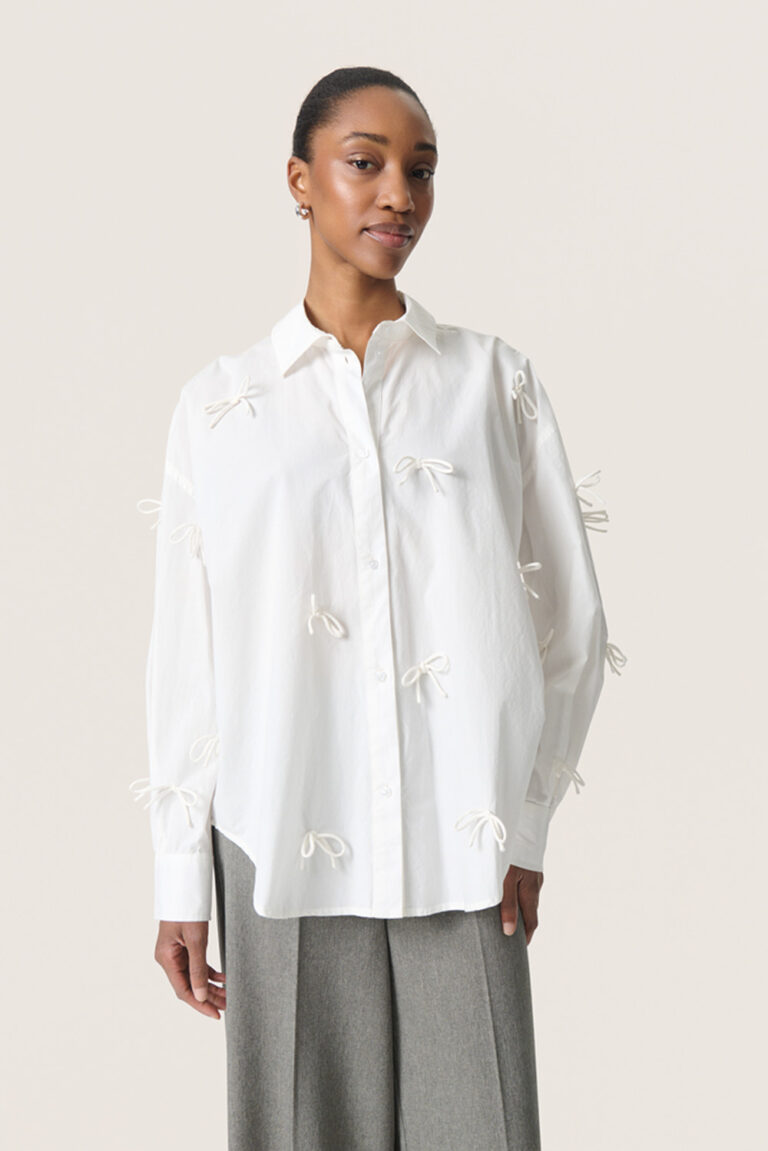 SOAKED IN LUXURY - SL JOA BOW SHIRT LS